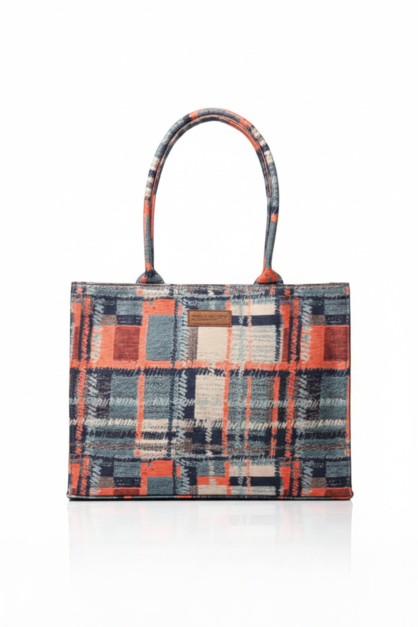 CHECK MATE CANVAS TOTE - M151